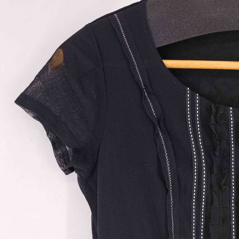 スペッシオ SPECCHIO フリルシアー S/S カットソー レディース